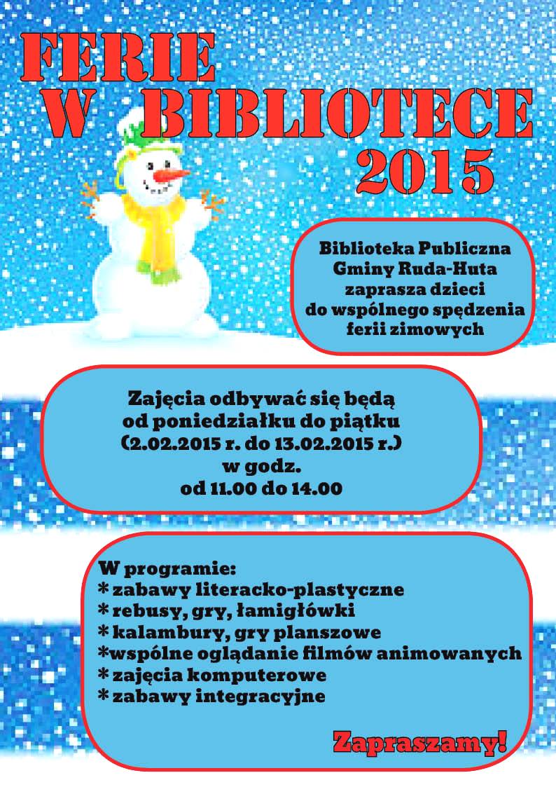 ferie biblioteka 2015