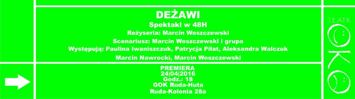 TeatrOKO Dezawi PlakatPremiera