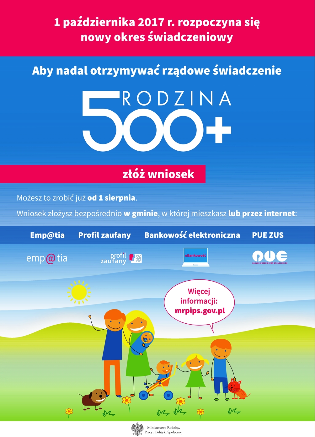 plakat 500 nowy okres